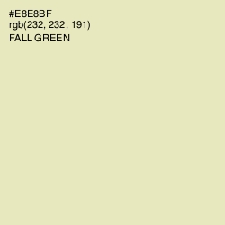 #E8E8BF - Fall Green Color Image